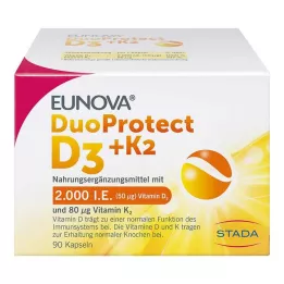EUNOVA DuoProtect D3+K2 2000 IU/80 μg kapslid, 90 tk