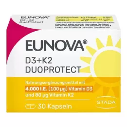 EUNOVA DuoProtect D3+K2 4000 IU/80 μg kapslid, 30 tk