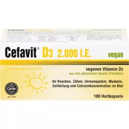 Cefavit D3 2000 s.t. kõvakapslid, 100 tk