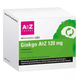 GINKGO AbZ 120 mg õhukese polümeerikattega tabletid, 120 tk