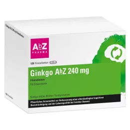 GINKGO AbZ 240 mg õhukese polümeerikattega tabletid, 120 tk
