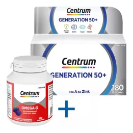 CENTRUM 50+ põlvkonna tabletid, 180 tk