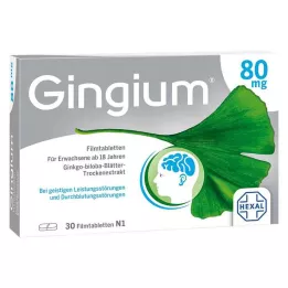 GINGIUM 80 mg õhukese polümeerikattega tabletid, 30 tk