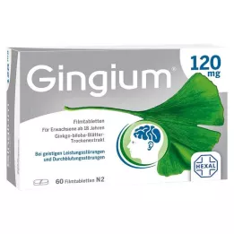 GINGIUM 120 mg õhukese polümeerikattega tabletid, 60 tk
