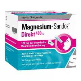 MAGNESIUM SANDOZ Direkt 400 mg pulgad, 48 tk