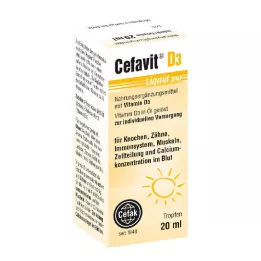 CEFAVIT D3 Suukaudseks kasutamiseks mõeldud vedelad puritilgad, 20 ml
