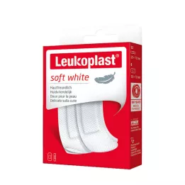 LEUKOPLAST pehme valge str.19x72mm 12st/38x72mm 8st, 20st