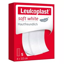LEUKOPLAST pehme valge krohv 4x10 cm, 5 tk