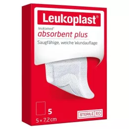 LEUKOPLAST Leukomed steriilne 5x7,2 cm haavaplaaster, 5 tk