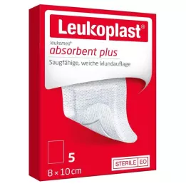 LEUKOPLAST Leukomed steriilne 8x10 cm haavaplaaster, 5 tk