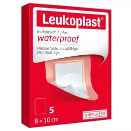 LEUKOPLAST leukomeeritud T plus steril 8x10 cm, 5 tk