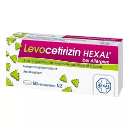 LEVOCETIRIZIN HEXAL allergiatele 5 mg õhukese polümeerikattega tabletid, 50 tk