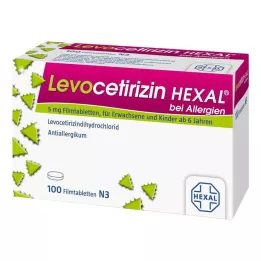 LEVOCETIRIZIN HEXAL allergiatele 5 mg õhukese polümeerikattega tabletid, 100 tk