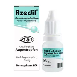 AZEDIL 0,5 mg/ml silmatilkade lahus, 6 ml