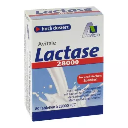LACTASE 28 000 FCC tabletti dosaatoris, 80 tk
