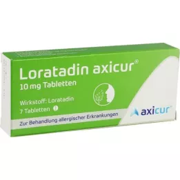 LORATADIN Axicur 10 mg tabletid, 7 tk