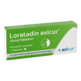 LORATADIN axicur 10 mg tabletid, 7 tk