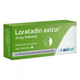 LORATADIN axicur 10 mg tabletid, 100 tk
