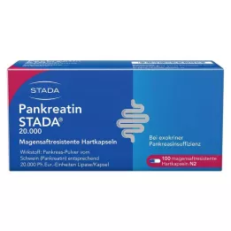 PANKREATIN STADA 20 000 gastroresistentset kõvakapslit, 100 tk