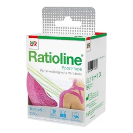 Ratioline sporditeip 5 cm x 5 m roosa, 1 tk