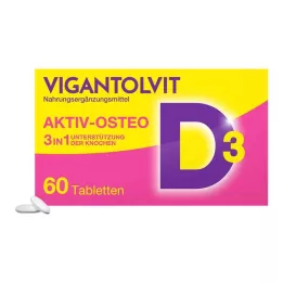 VIGANTOLVIT Vitamiin D3 K2 Kaltsiumi õhukese polümeerikattega tabletid, 60 tk