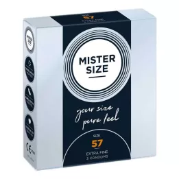 MISTER Suurus 57 kondoomi, 3 tk