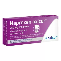 NAPROXEN axicur 250 mg tabletid, 20 tk
