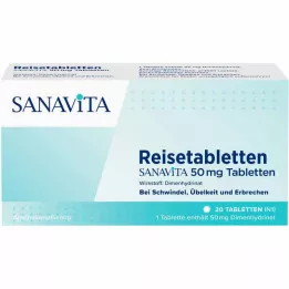 REISETABLETTEN Sanavita 50 mg tabletid, 20 tk