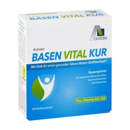 BASEN VITAL KUR pluss D3+K2-vitamiini pulber, 20 tk