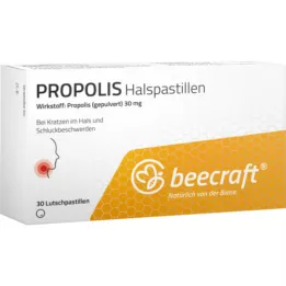 BEECRAFT Propolis Halspastilles, 30 tk