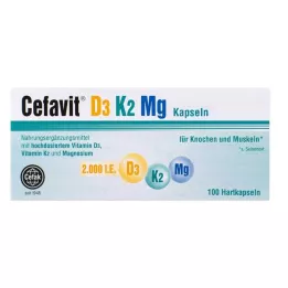 CEFAVIT D3 K2 Mg 2000 RÜ kõvakapslid, 100 tk