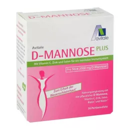 D-MANNOSE PLUS 2000 mg Vitamiinide ja mineraalainetega pulgad, 30X2,47 g