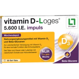 VITAMIN D-LOGES 5600 RÜ impulss-nädalahoidla KTA, 30 tk