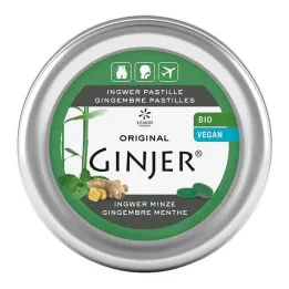 Ginger Ginjer Pastillid Organic Mint, 40 g