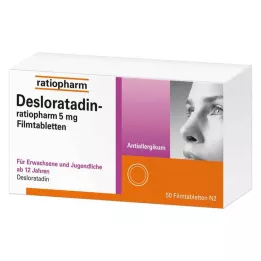 DESLORATADIN-ratiopharm 5 mg õhukese polümeerikattega tabletid, 50 tk