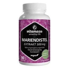 MARIENDISTEL 500 mg ekstrakti suure annusega vegan kapslid, 90 tk