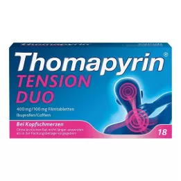 THOMAPYRIN TENSION DUO 400 mg/100 mg õhukese polümeerikattega tabletid, 18 tk