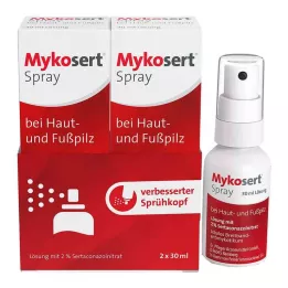 MYKOSERT Sprei naha- ja jalaseentele, 2X30 ml