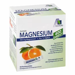 MAGNESIUM 400 otseapelsini portsjonitikku, 50X2,1 g