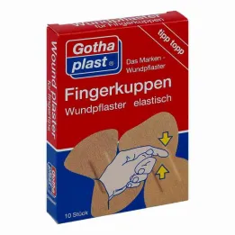 Gothaplast sõrmeotstega haavakrohv elastik 2 suurust, 10 tk
