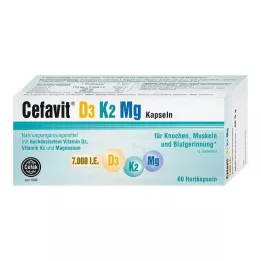 CEFAVIT D3 K2 Mg 7000 IU kõvakapslid, 60 tk