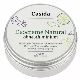DEO CREME ilma naturaalse alumiiniumita, 50 ml