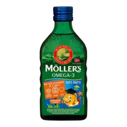 Möller`s Omega-3 Kids puuviljamaitseõli, 250 ml