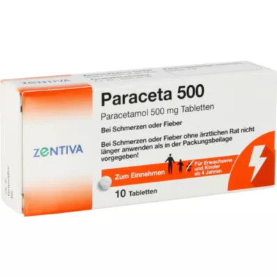 PARACETA 500 tabletti, 10 tk
