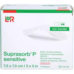 SUPRASORB P-tundlik PU-Schaumv.mittebor.7,5x7,5, 10 tk