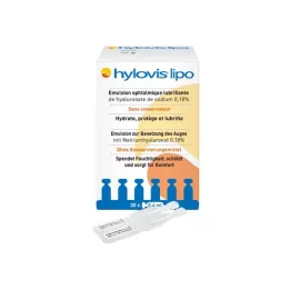 HYLOVIS Lipo silmaga tilkab üksikuid tammipipette, 30x0,4 ml