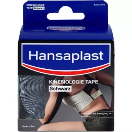 HANSAPLAST Sport Kinesiology Teip 5 cmx5 m must, 1 tk