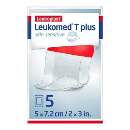 Leukomed® T plus skin sensitiivne 5x7,2 cm, 5 tk