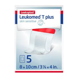 Leukomed® T plus skin sensitiivne 8x10 cm, 5 tk