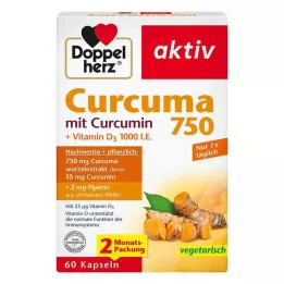 DOPPELHERZ Curcuma 750 kapslit, 60 tk